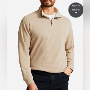 Polo Ralph Lauren Light Beige Quarter-Zip Pullover